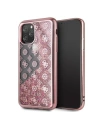 Etui Guess GUHCN58PEOLGPI Apple iPhone 11 Pro rozé-aurie/rose-gold hard case 4G Peony Liquid Glitter