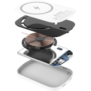 Hurtownia GSM - Powerbank magnetyczny Crong MagSpot Power Bank MagSafe 5000mAh USB-C 20W PD biały - CRG702 - {ean13} - Hurt