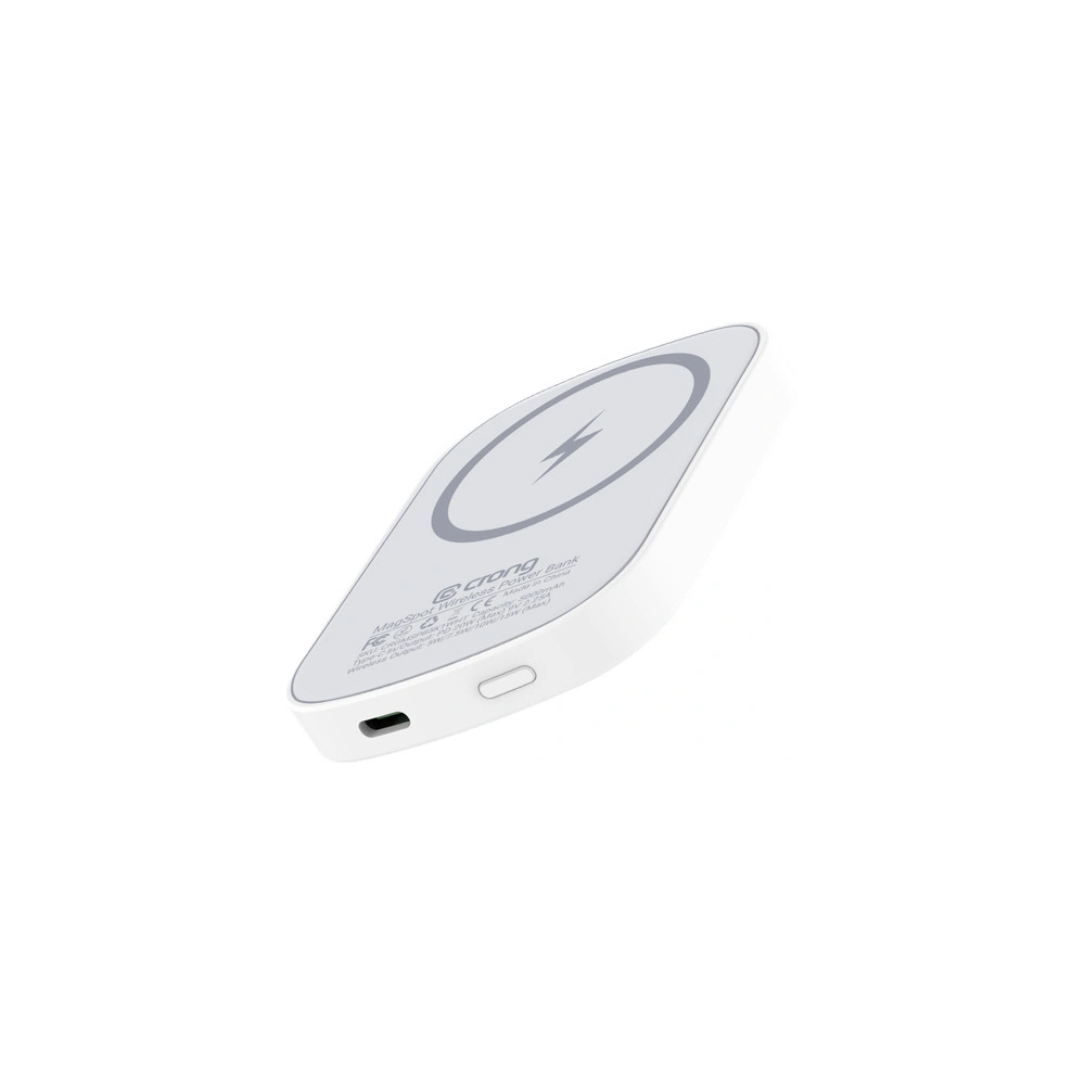 Hurtownia GSM - Powerbank magnetický Crong MagSpot Power Bank MagSafe 5000mAh USB-C 20W PD bílý - CRG702 - {ean13} - Hurt