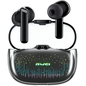 Wholesale AWEI T52 Pro2 TWS headphones Bluetooth 5.3 + docking station black - AWEI183 - {ean13} - Hurt