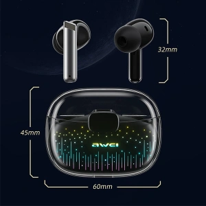 Wholesale AWEI T52 Pro2 TWS headphones Bluetooth 5.3 + docking station black - AWEI183 - {ean13} - Hurt
