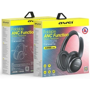 Wholesale AWEI A996 Pro ANC headphones Bluetooth 5.0 black - AWEI184 - {ean13} - Hurt