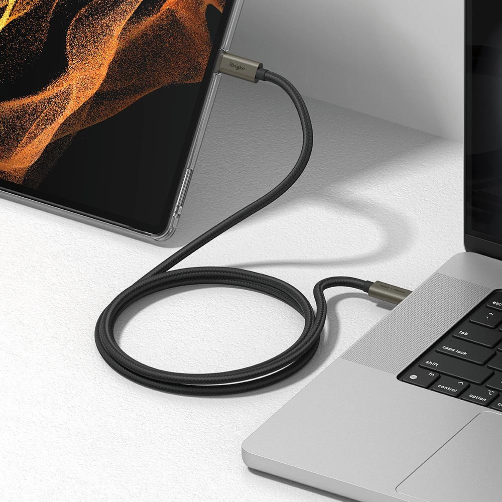 Hurtownia GSM - Cablu Ringke USB-C / USB-C 3.2 Gen 2x2 PD 240W 100cm Negru - RGK1950 - {ean13} - Hurt