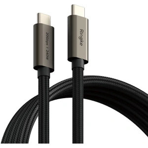 Cablul Ringke USB-C / USB-C 3.2 Gen 2x2 PD 240W 200cm Negru