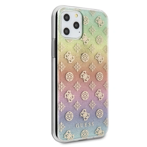 Etui Guess GUHCN58PEOML Apple iPhone 11 Pro multicolor hard case Iridescent 4G Peony
