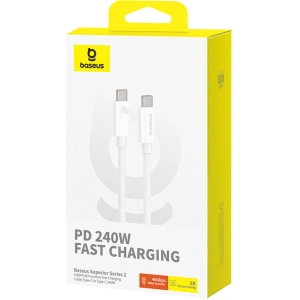 Hurtownia GSM - Kabel Baseus USB-C / USB-C PD 8K 60Hz 240W 1m weiß - BSU4852 - {ean13} - Hurt