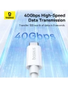 Hurtownia GSM - Cablul Baseus USB-C / USB-C PD 8K 60Hz 240W 1m alb - BSU4852 - {ean13} - Hurt