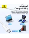 Hurtownia GSM - Cablul Baseus USB-C / USB-C PD 8K 60Hz 240W 1m alb - BSU4852 - {ean13} - Hurt