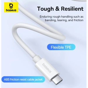 Hurtownia GSM - Kabel Baseus USB-C / USB-C PD 8K 60Hz 240W 1m weiß - BSU4852 - {ean13} - Hurt