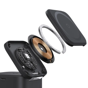 Hurtownia GSM - Vezeték nélküli töltő Baseus BS-W531 USB-C 2w1 MagSafe / Qi 20W fekete - BSU4853 - {ean13} - Hurt