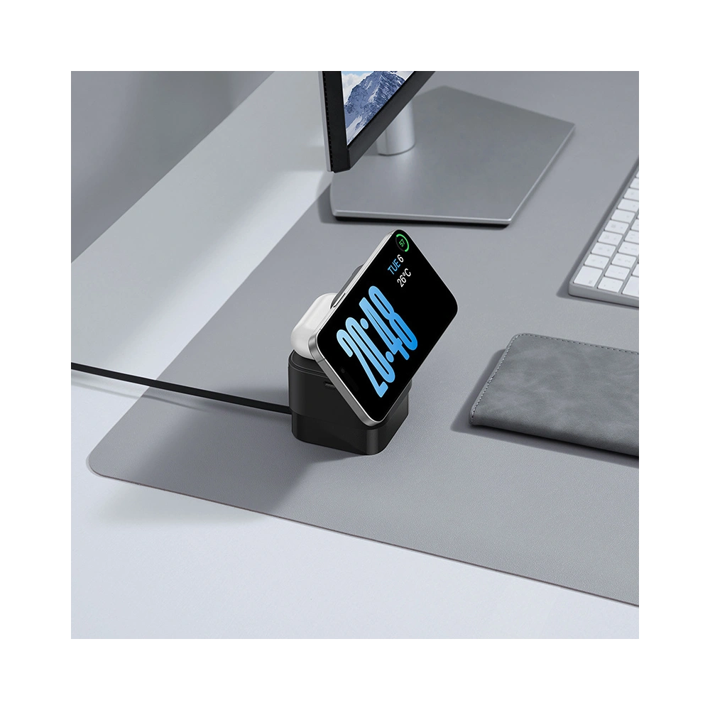 Hurtownia GSM - Bezdrátová nabíječka Baseus BS-W531 USB-C 2w1 MagSafe / Qi 20W černá - BSU4853 - {ean13} - Hurt