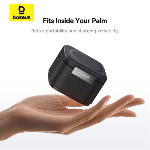 Ładowarka bezprzewodowa Baseus BS-W531 USB-C 2w1 MagSafe / Qi 20W czarna