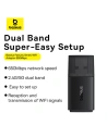 Wholesale Baseus BS-OH170 2.4Ghz / 5GHz 650Mbps USB-A external network adapter black - BSU4854 - {ean13} - Hurt