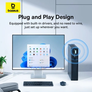 Hurtownia GSM - Cardă de rețea externă USB-A Baseus BS-OH170 2.4Ghz / 5GHz 650Mb/s neagră - BSU4854 - {ean13} - Hurt