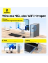 Hurtownia GSM - Externí USB-A síťová karta Baseus BS-OH170 2.4Ghz / 5GHz 650Mb/s černá - BSU4854 - {ean13} - Hurt