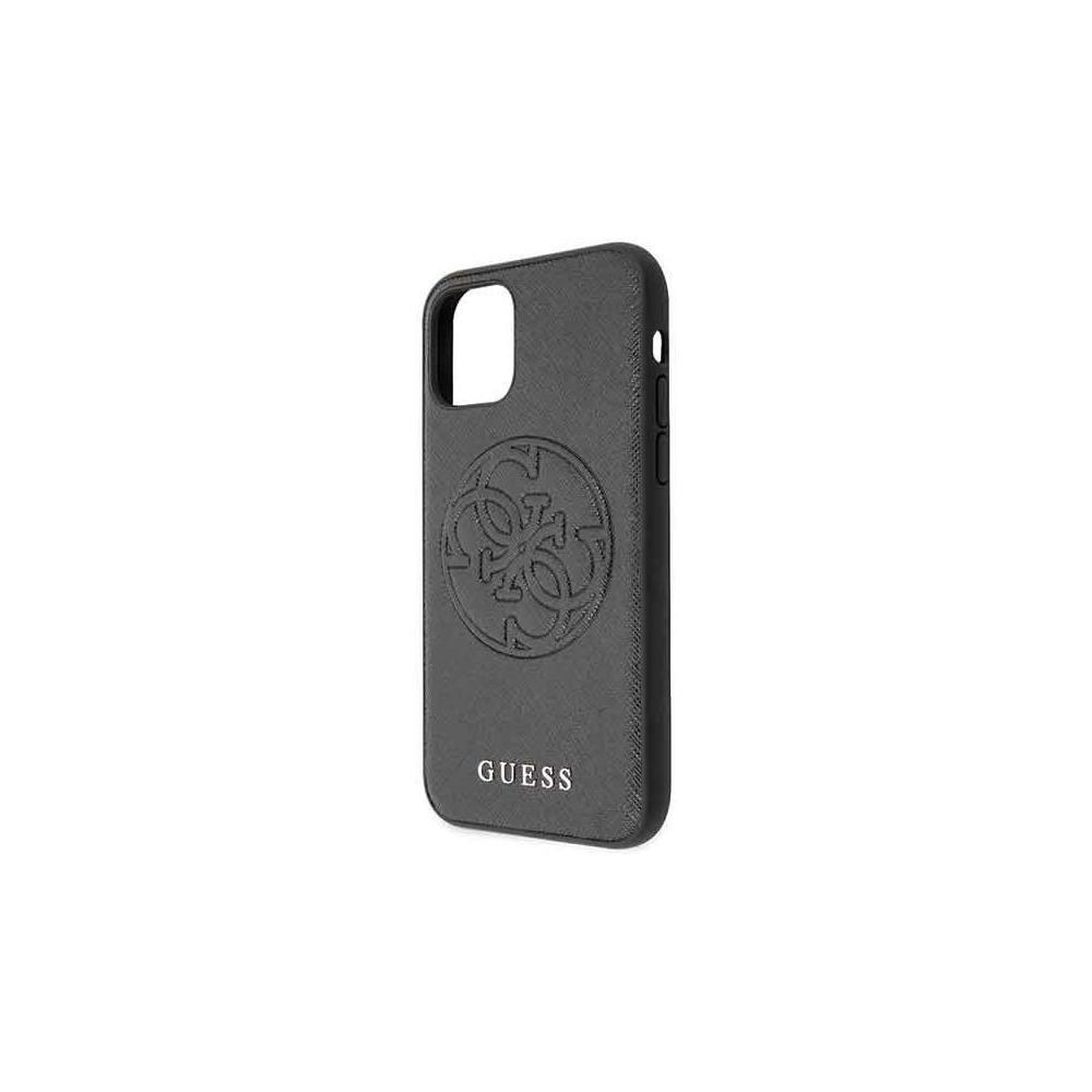 Hurtownia GSM - Etui Guess GUHCN58RSSASBK Apple iPhone 11 Pro czarny/black hard case Saffiano 4G Circle Logo - GUE183BLK - {ean13} - Hurt