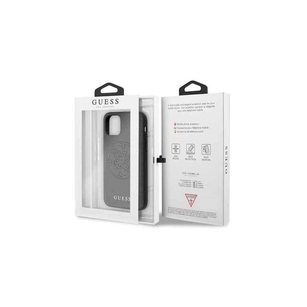 Hurtownia GSM - Etui Guess GUHCN58RSSASBK Apple iPhone 11 Pro czarny/black hard case Saffiano 4G Circle Logo - GUE183BLK - {ean13} - Hurt