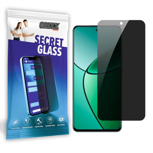 Matowe szkło prywatyzujące GrizzGlass SecretGlass do Realme 12 Plus