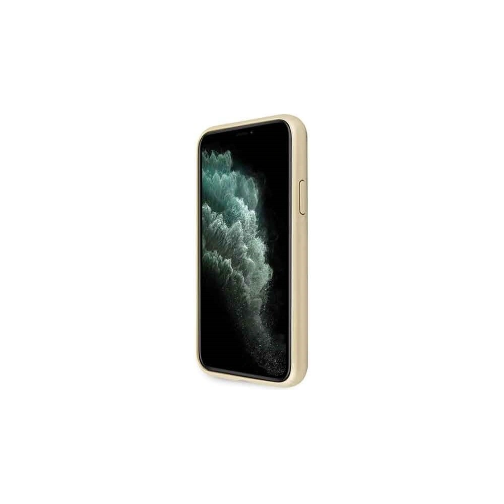 Wholesale Guess GUHCN58RSSASGO iPhone 11 Pro gold hard case Saffiano 4G Circle Logo - GUE184GLD - {ean13} - Hurt