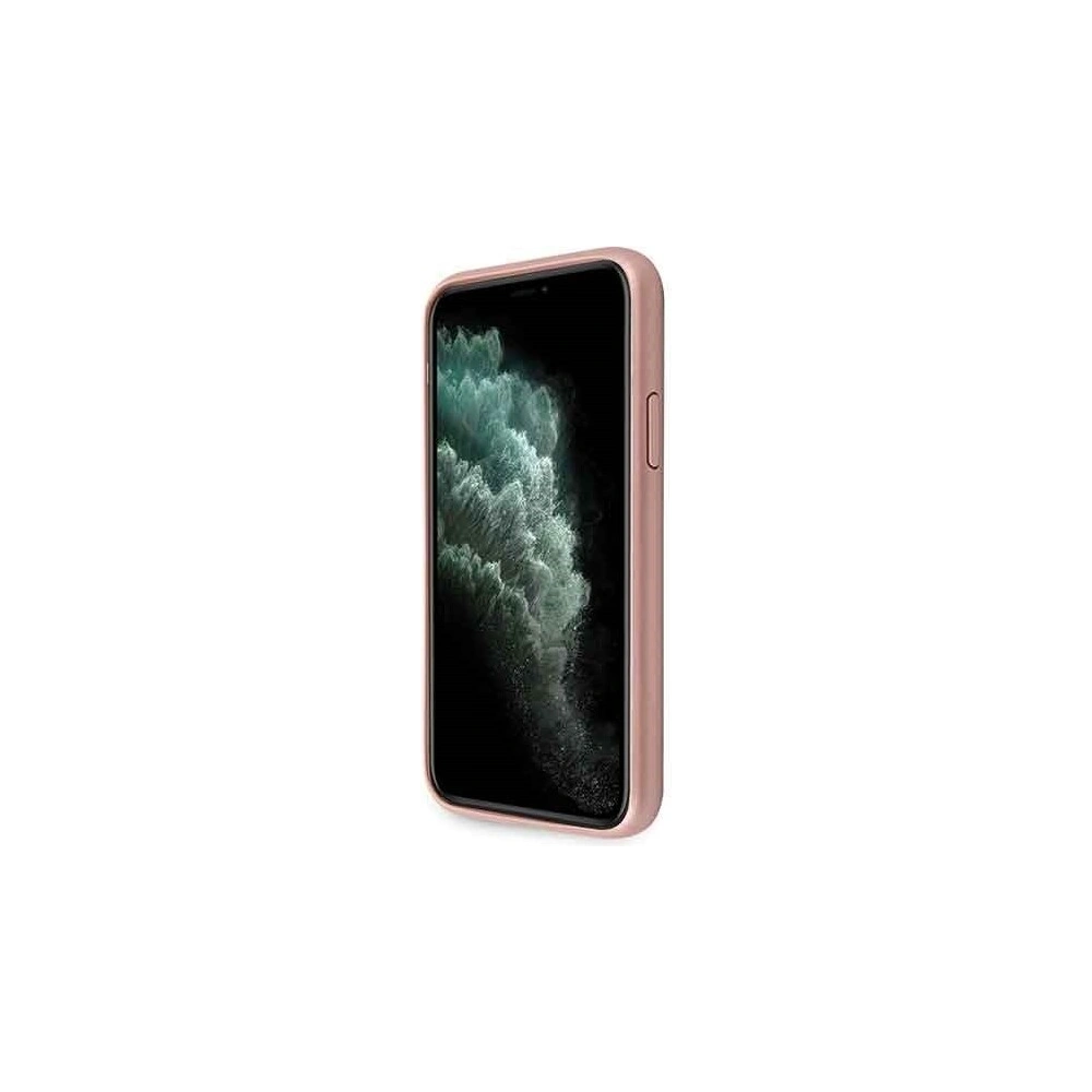 Hurtownia GSM - Etui Guess GUHCN58RSSASRG Apple iPhone 11 Pro różowy/pink hard case Saffiano 4G Circle Logo - GUE185PNK - {ean13} - Hurt
