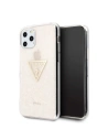 Guess GUHCN58SGTLPI iPhone 11 Pro pink hard case Glitter Triangle