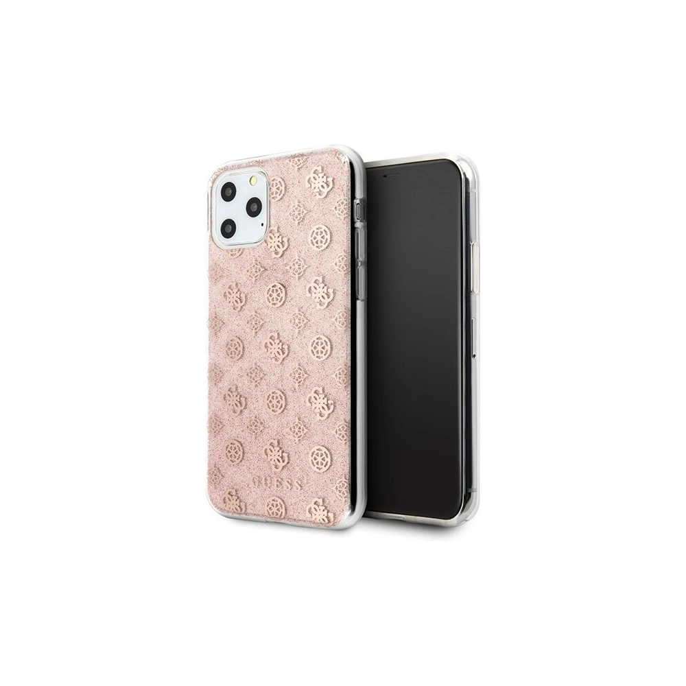 Hurtownia GSM - Etui Guess GUHCN58TPERG Apple iPhone 11 Pro różowy/pink hard case 4G Peony Glitter - GUE188PNK - {ean13} - Hurt