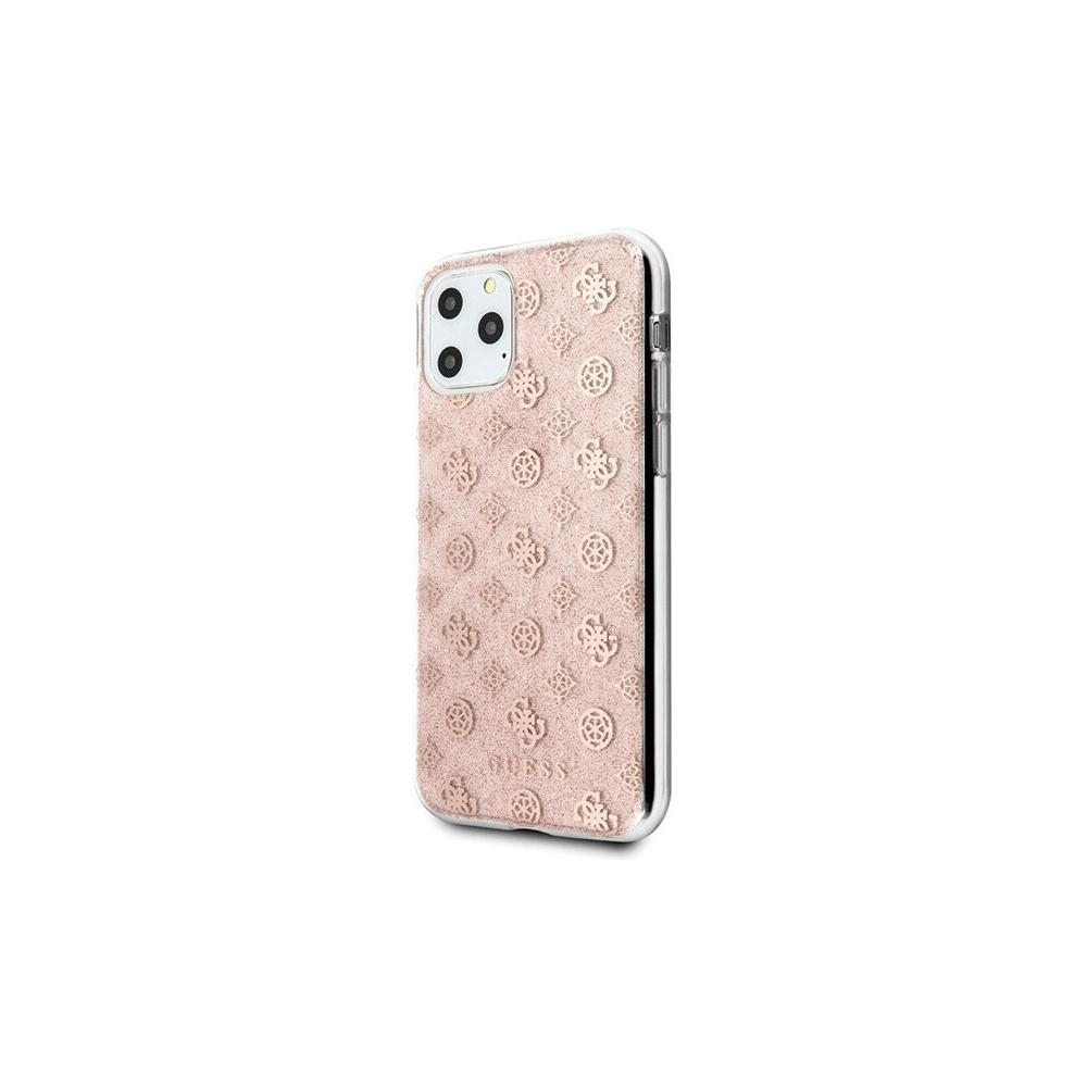 Hurtownia GSM - Etui Guess GUHCN58TPERG Apple iPhone 11 Pro różowy/pink hard case 4G Peony Glitter - GUE188PNK - {ean13} - Hurt