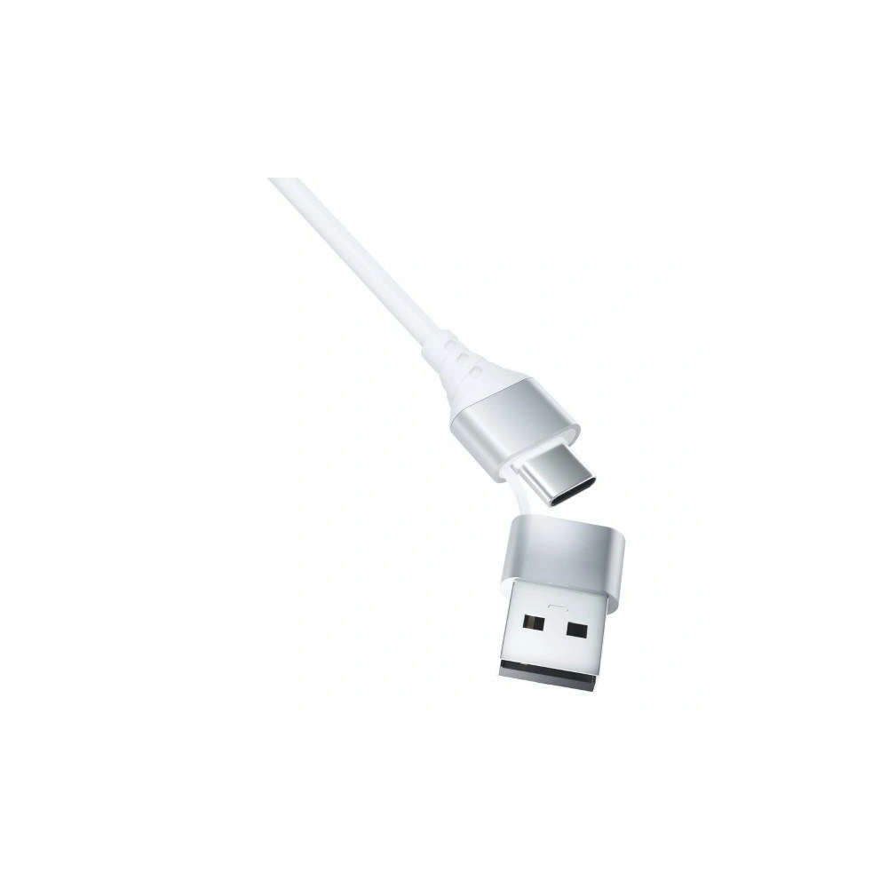 Hurtownia GSM - Cablul 3MK Hyper 3w1 USB-A - USB-C / USB-C, microUSB, Lightning 1.5m Alb/White - 3MK5800 - {ean13} - Hurt
