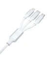 Hurtownia GSM - Kabel 3MK Hyper 3w1 USB-A - USB-C / USB-C, microUSB, Lightning 1.5m Biały/White - 3MK5800 - {ean13} - Hurt