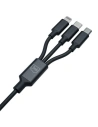Hurtownia GSM - Kabel 3MK Hyper 3w1 USB-A - USB-C / USB-C, microUSB, Lightning 1.5m Schwarz/Black - 3MK5801 - {ean13} - Hurt