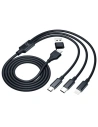 Hurtownia GSM - Kabel 3MK Hyper 3w1 USB-A - USB-C / USB-C, microUSB, Lightning 1.5m Schwarz/Black - 3MK5801 - {ean13} - Hurt