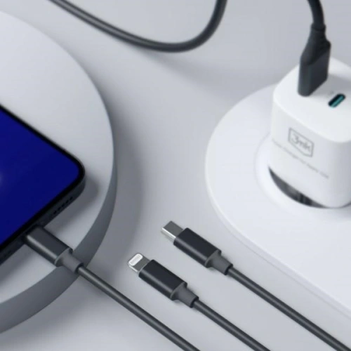 Kabel 3MK Hyper 3w1 USB-A - USB-C / USB-C, microUSB, Lightning 1.5m Czarny/Black