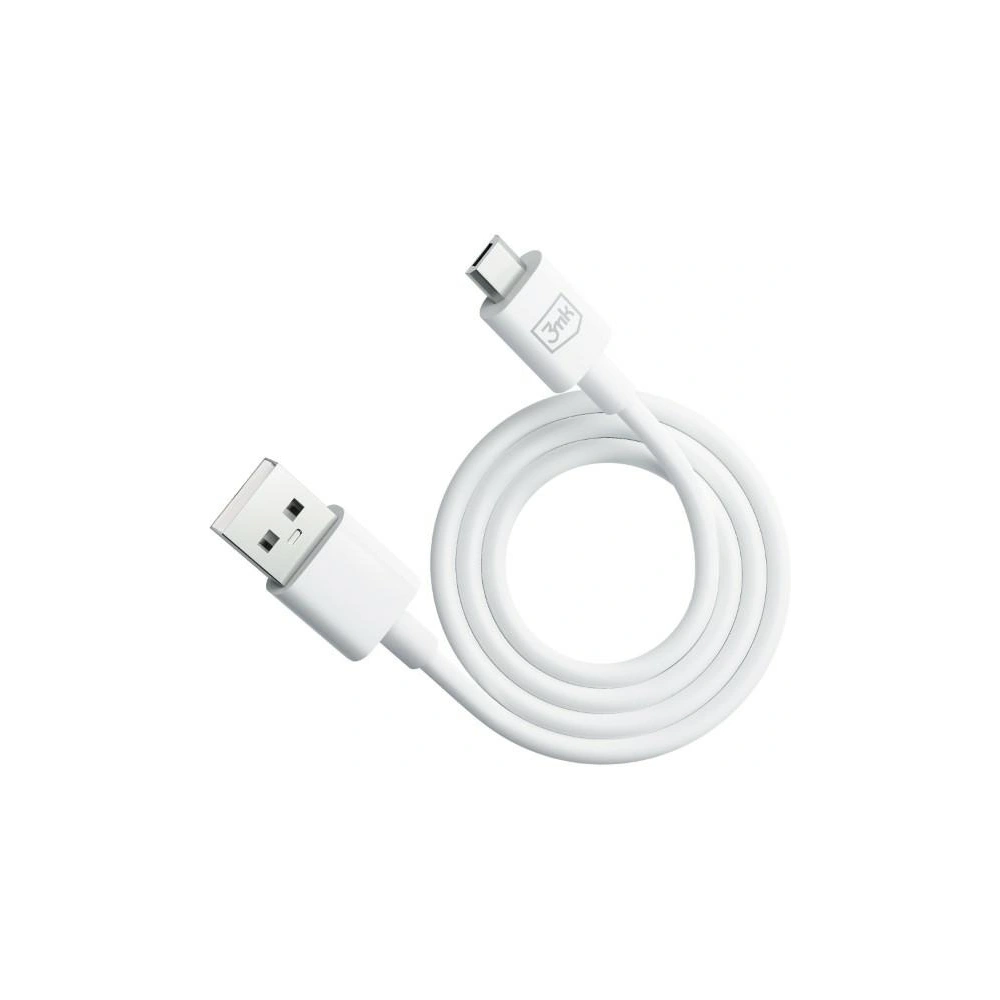 Hurtownia GSM - Kabel 3MK Hyper USB-A / microUSB 1.2m 5V 2.4A Weiß/White - 3MK5802 - {ean13} - Hurt