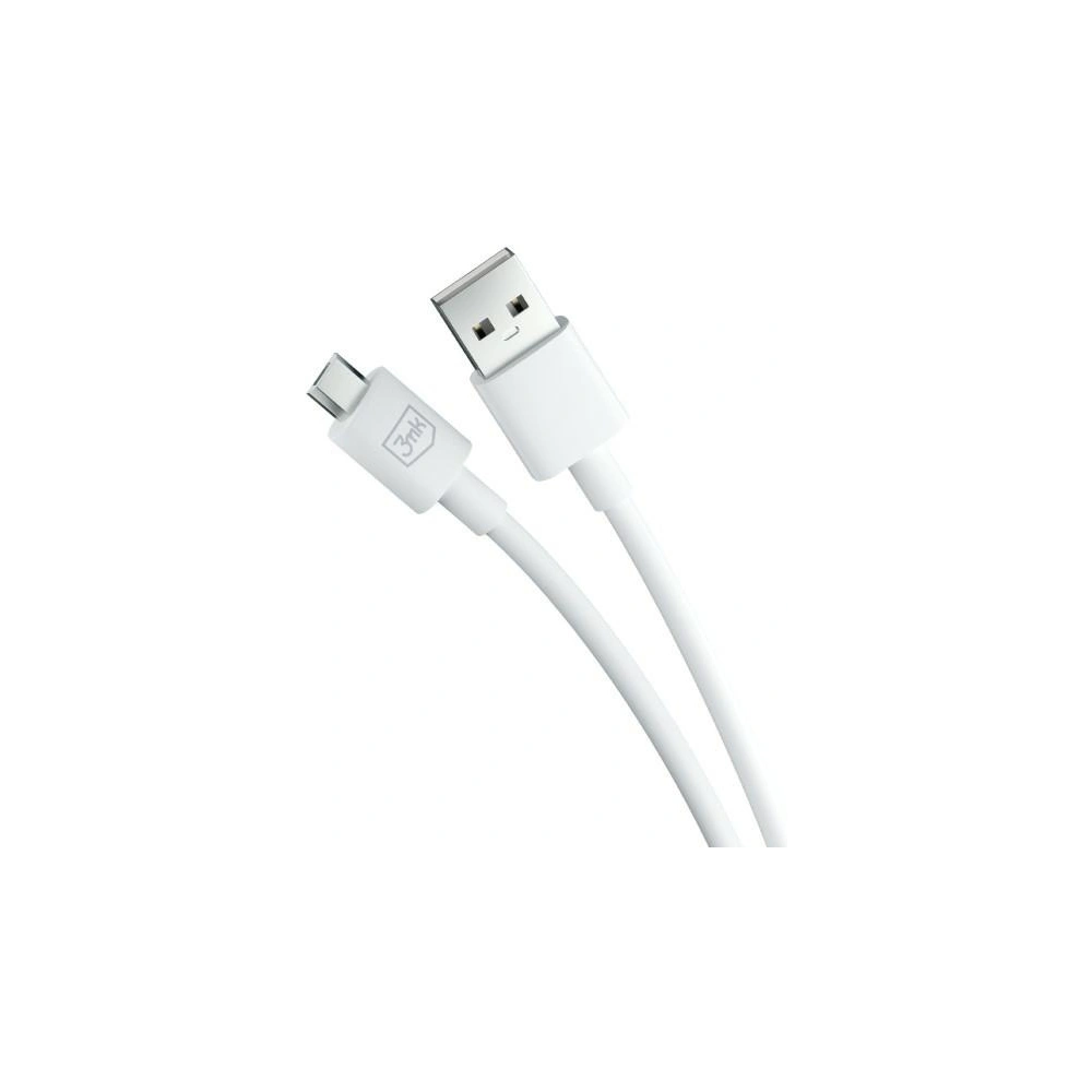 Hurtownia GSM - Kabel 3MK Hyper USB-A / microUSB 1.2m 5V 2.4A Weiß/White - 3MK5802 - {ean13} - Hurt