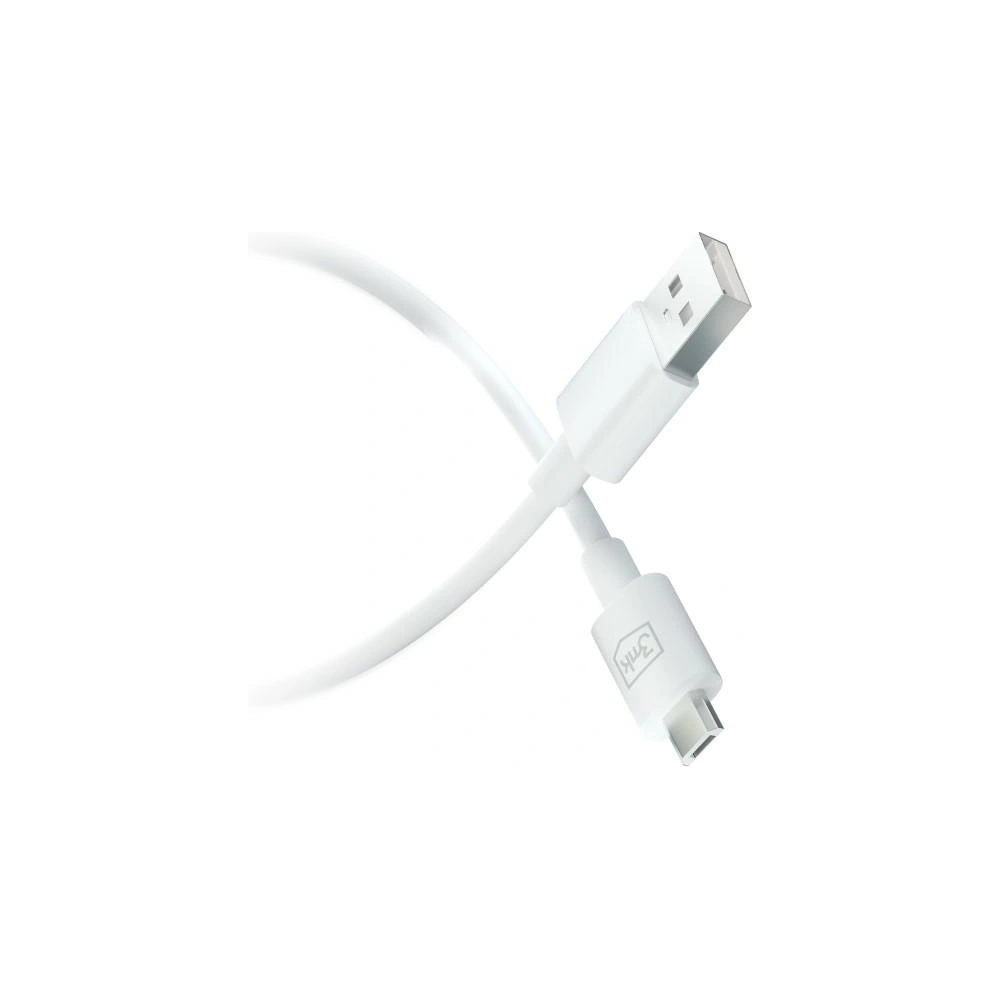 Hurtownia GSM - Kabel 3MK Hyper USB-A / microUSB 1.2m 5V 2.4A Weiß/White - 3MK5802 - {ean13} - Hurt