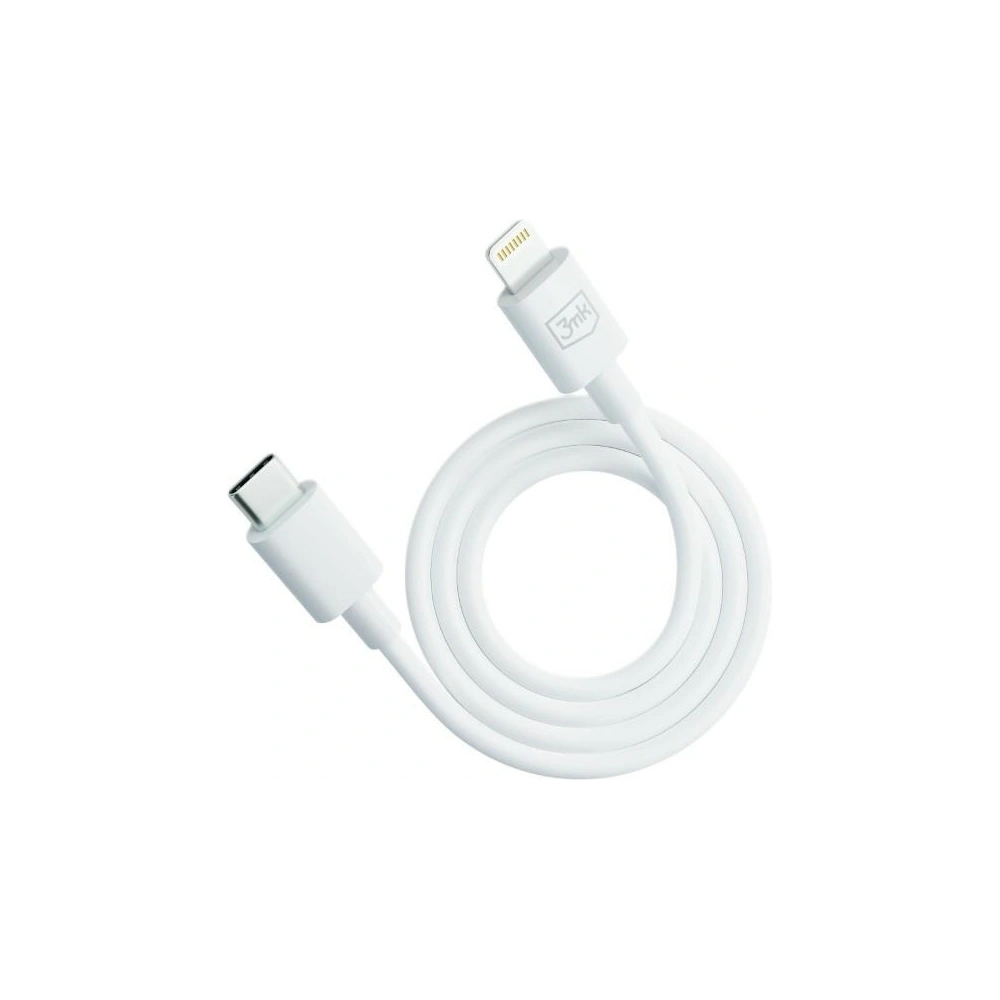 Hurtownia GSM - Kábel 3MK Hyper USB-C / Lightning 20W 1.2m Fehér/White - 3MK5805 - {ean13} - Hurt