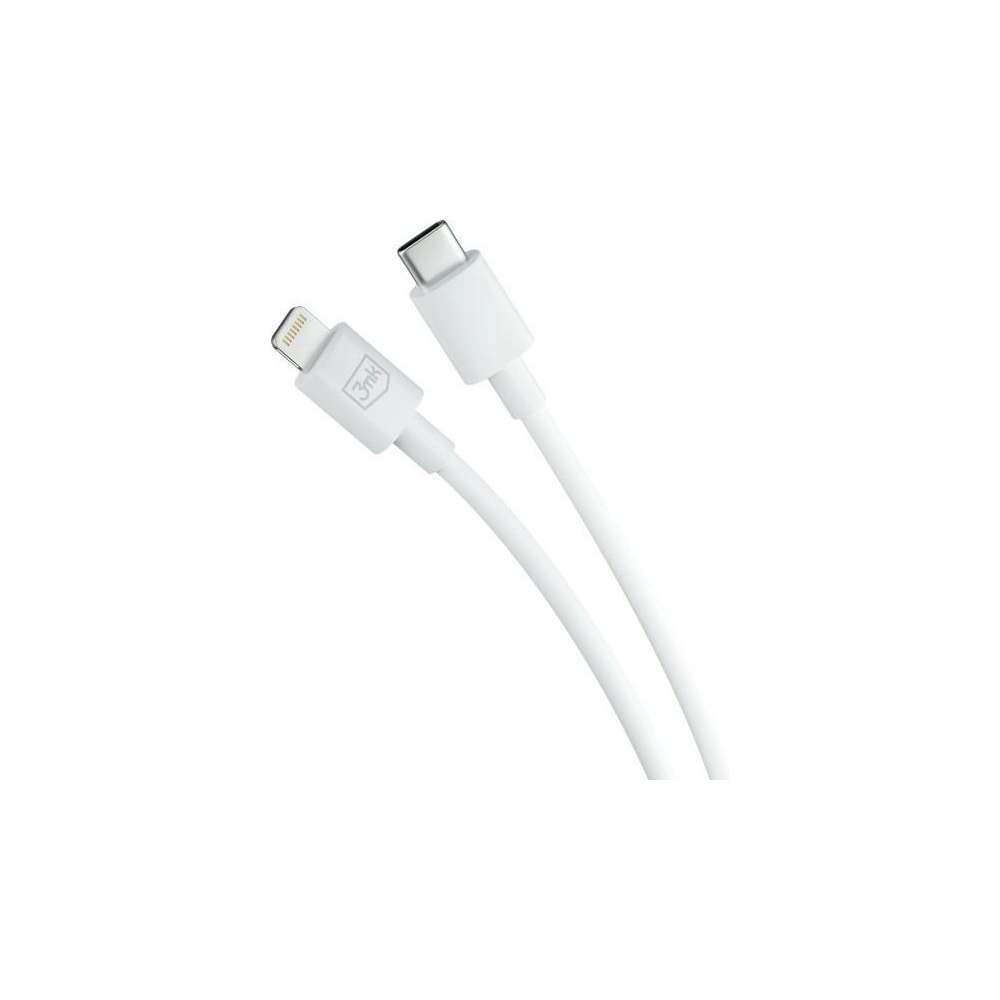 Hurtownia GSM - Kábel 3MK Hyper USB-C / Lightning 20W 1.2m Fehér/White - 3MK5805 - {ean13} - Hurt