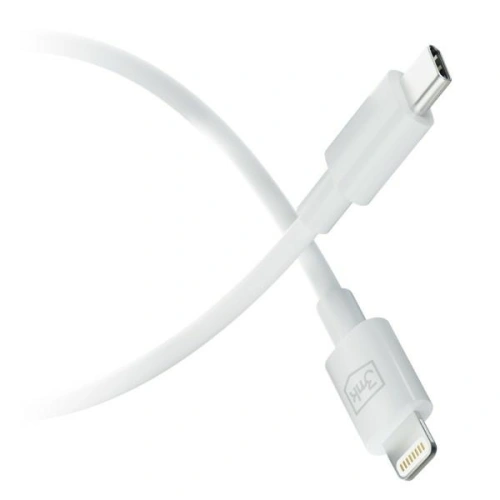 Kabel 3MK Hyper USB-C / Lightning 20W 1.2m Biały/White
