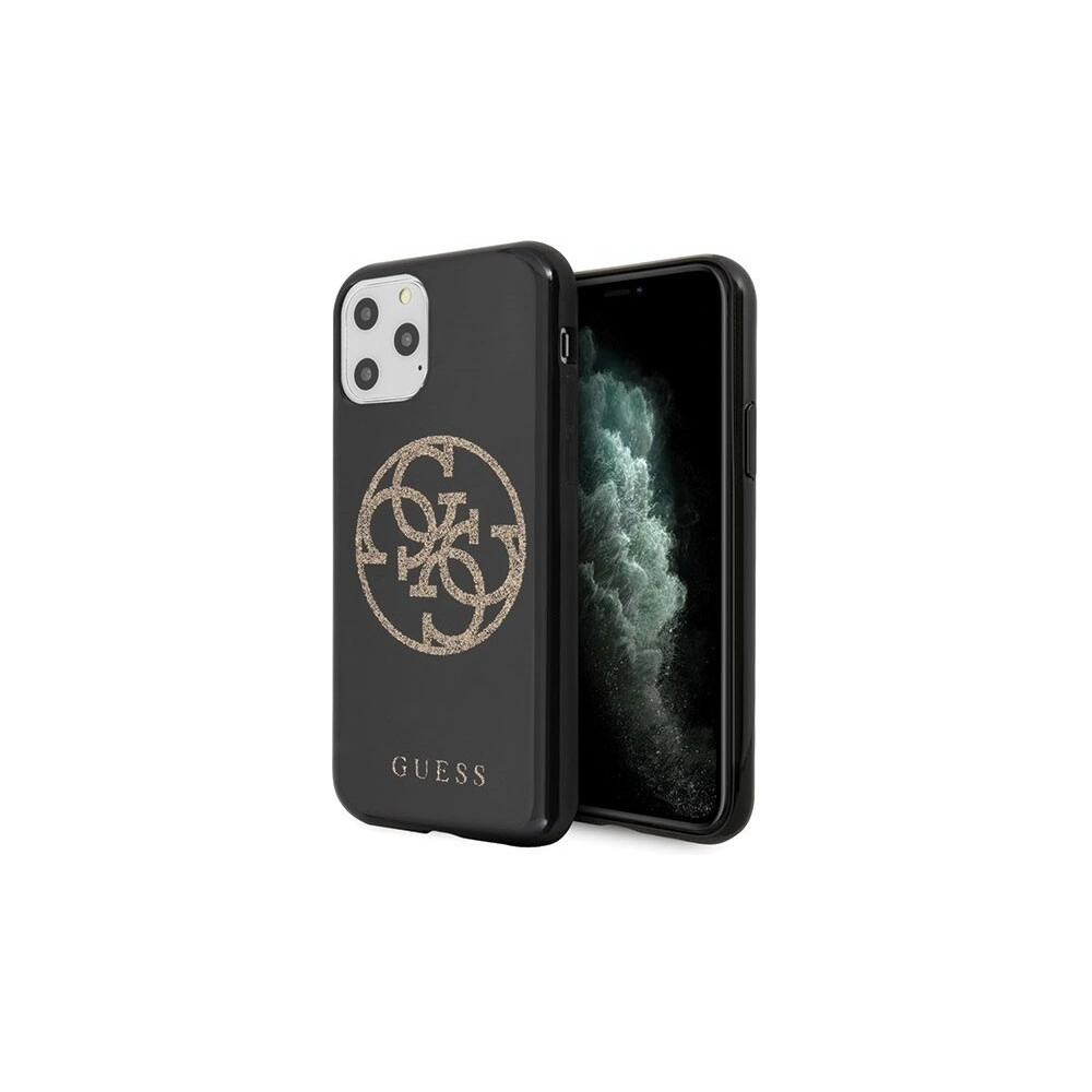Hurtownia GSM - Etui Guess GUHCN58TPUBKGLG Apple iPhone 11 Pro czarny/black hard case Glitter 4G Circle Logo - GUE189BLK - {ean13} - Hurt