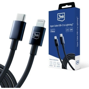 Hurtownia GSM - Kábel 3MK Hyper USB-C / Lightning 20W 1.2m Fekete/Black - 3MK5806 - {ean13} - Hurt