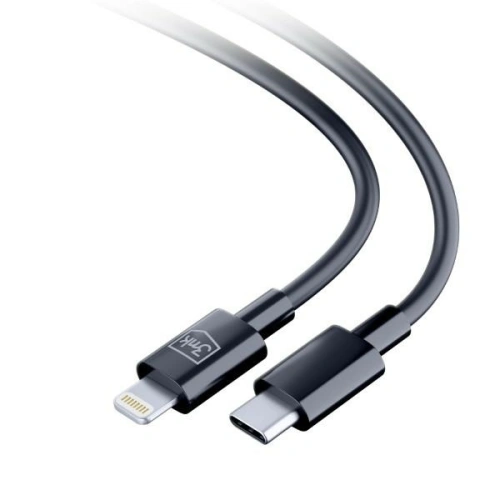 Kabel 3MK Hyper USB-C / Lightning 20W 1.2m Czarny/Black