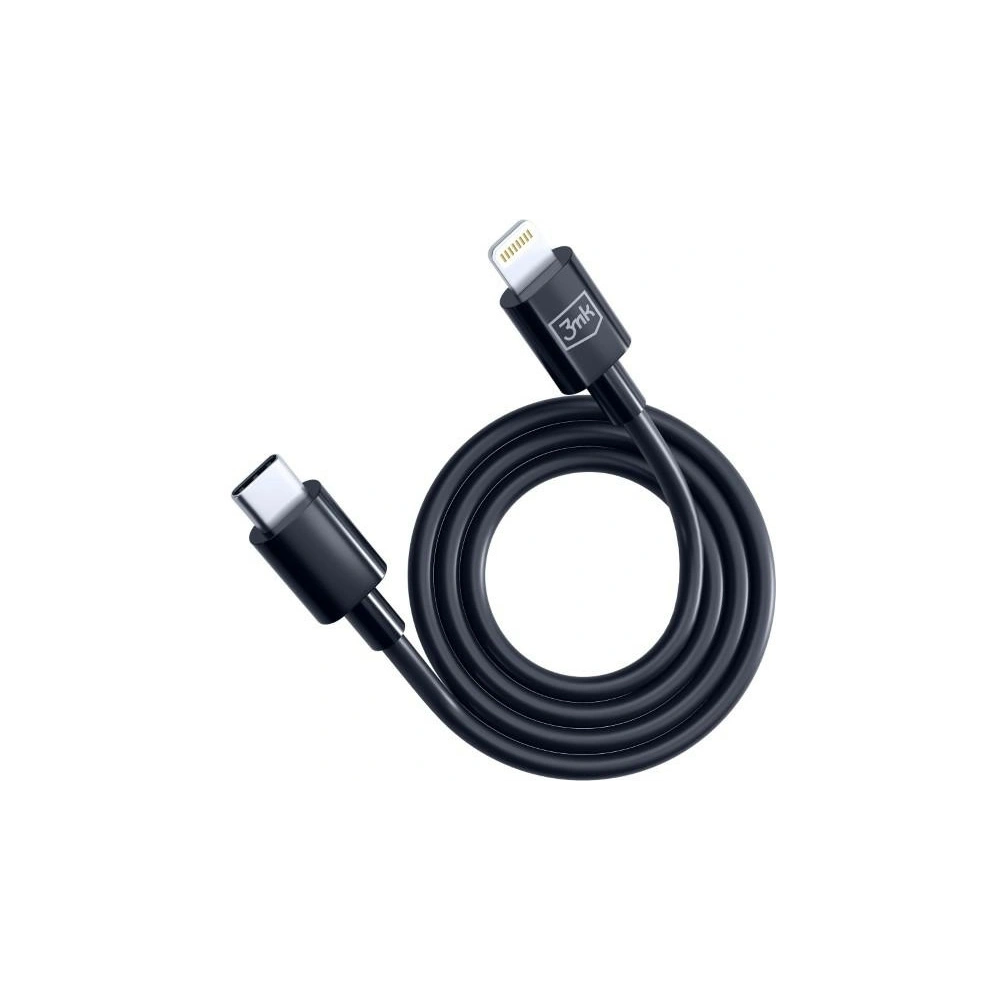 Hurtownia GSM - Kábel 3MK Hyper USB-C / Lightning 20W 1.2m Fekete/Black - 3MK5806 - {ean13} - Hurt