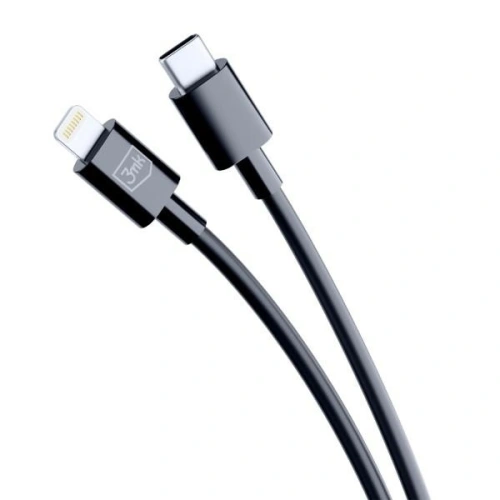 Kabel 3MK Hyper USB-C / Lightning 20W 1.2m Czarny/Black