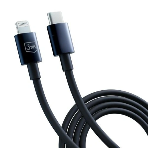 Kabel 3MK Hyper USB-C / Lightning 20W 1.2m Czarny/Black