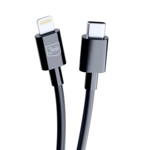 Kabel 3MK Hyper USB-C / Lightning 20W 1.2m Czarny/Black