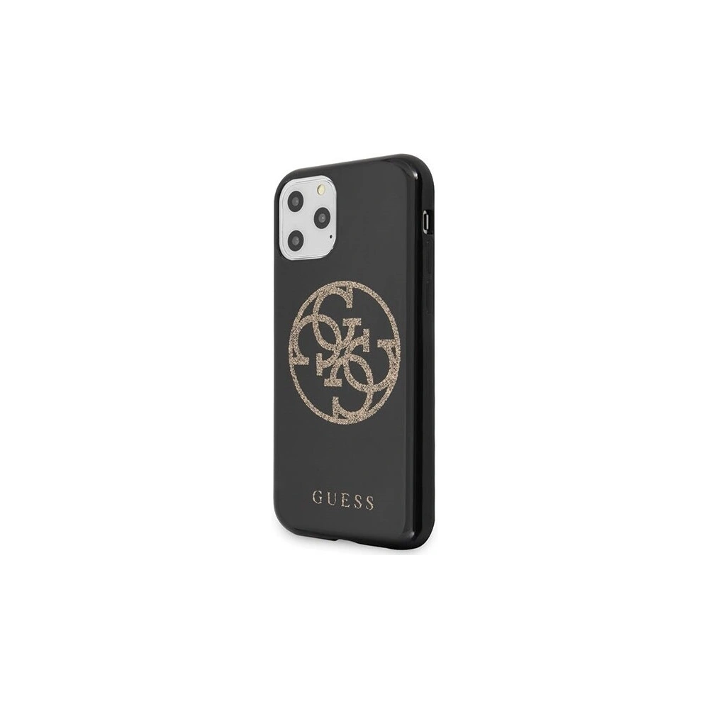 Hurtownia GSM - Etui Guess GUHCN58TPUBKGLG Apple iPhone 11 Pro czarny/black hard case Glitter 4G Circle Logo - GUE189BLK - {ean13} - Hurt