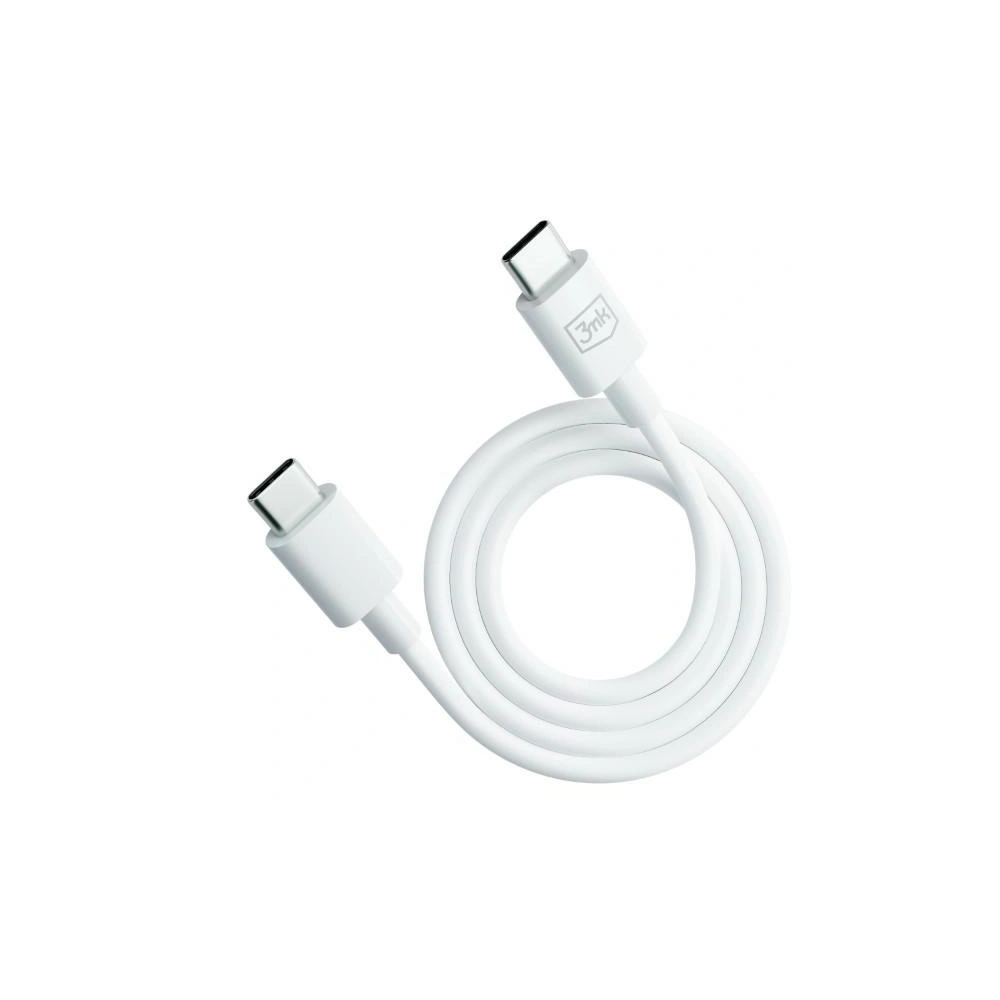Hurtownia GSM - Cablul 3MK Hyper USB-C / USB-C 100W 1.2m Alb/White - 3MK5807 - {ean13} - Hurt