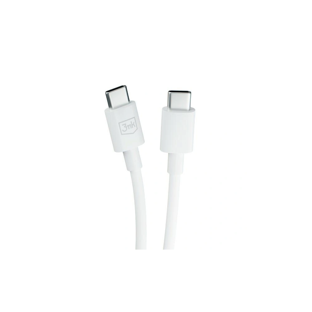 Hurtownia GSM - Cablul 3MK Hyper USB-C / USB-C 100W 1.2m Alb/White - 3MK5807 - {ean13} - Hurt