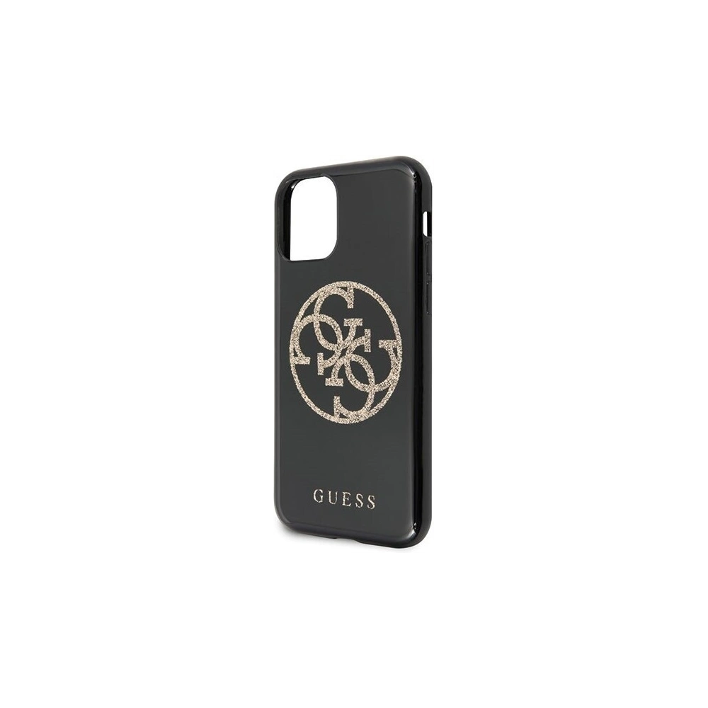 Hurtownia GSM - Etui Guess GUHCN58TPUBKGLG Apple iPhone 11 Pro czarny/black hard case Glitter 4G Circle Logo - GUE189BLK - {ean13} - Hurt