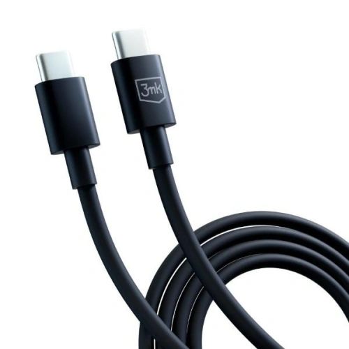 Kabel 3MK Hyper USB-C / USB-C 100W 1.2m Czarny/Black